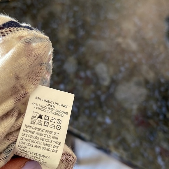 Lucky Brand Torpical Leaf Print Sleeveless Top Size Small - Picture 4 of 8